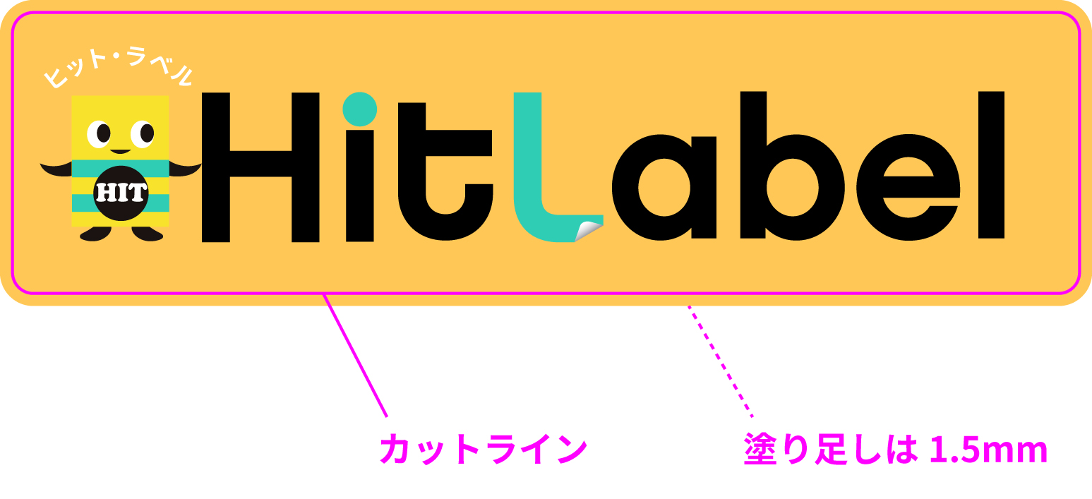 Aiデータ作成ガイド Illustrator シール印刷 ステッカー印刷のヒット ラベル